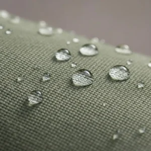 Waterproof outdoor fabric by the yard showing tight weave and water-resistant surface at JOANN
